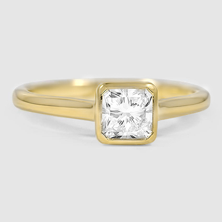 18K Yellow Gold luna 2mm bezel 