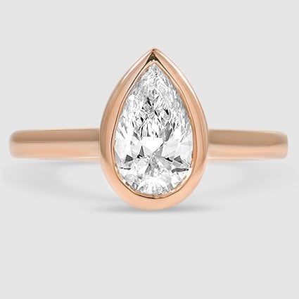 14K Rose Gold luna 2mm bezel 