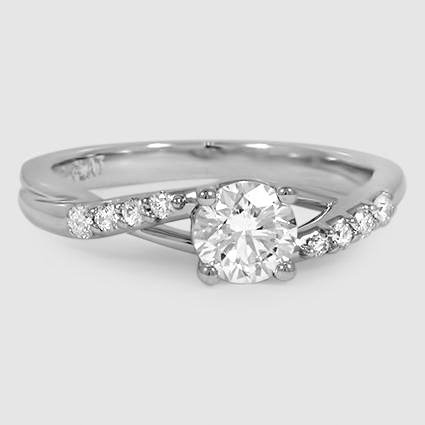 18K White Gold chamise 