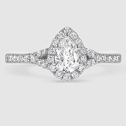 18K White Gold joy half-coverage 