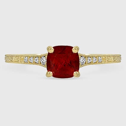 18K Yellow Gold hudson engraved 