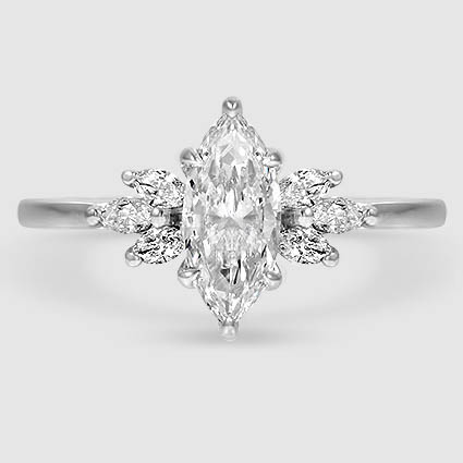 18K White Gold stella 