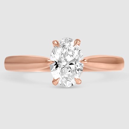 14K Rose Gold catalina solitaire 