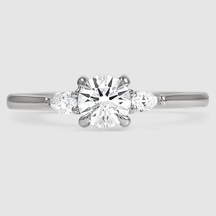 Platinum aria three stone 