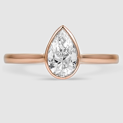 14K Rose Gold luna 2mm bezel 
