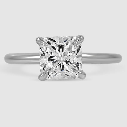 18K White Gold elodie 1.8mm solitaire 