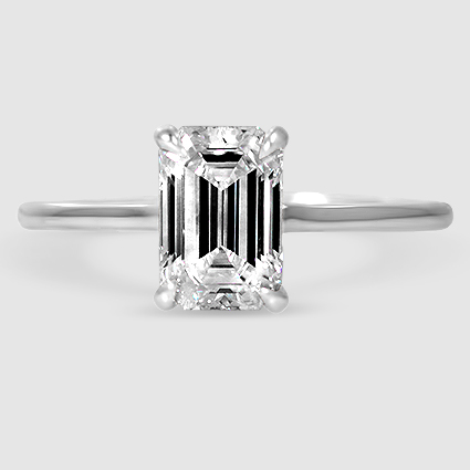 18K White Gold 1.4mm provence solitaire 