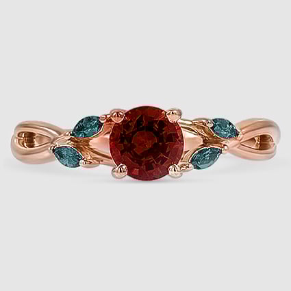 14K Rose Gold willow 
