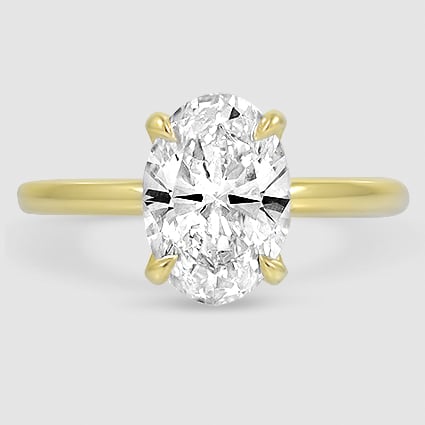 18K Yellow Gold elodie 1.8mm solitaire 