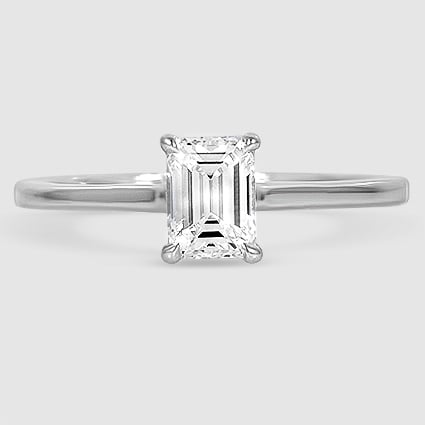 18K White Gold 1.4mm provence solitaire 