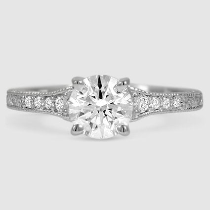 18K White Gold hudson engraved 