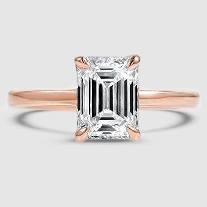 14K Rose Gold elodie 1.8mm solitaire 