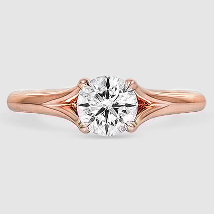 14K Rose Gold reverie solitaire 