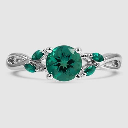 18K White Gold willow 