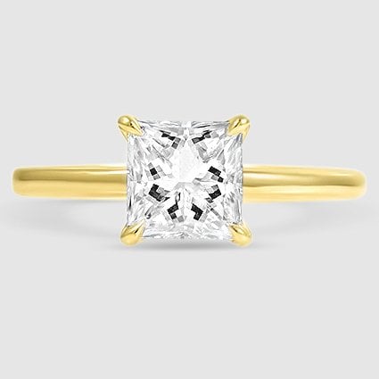 18K Yellow Gold elodie 1.8mm solitaire 