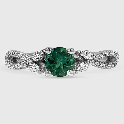 18K White Gold luxe willow 
