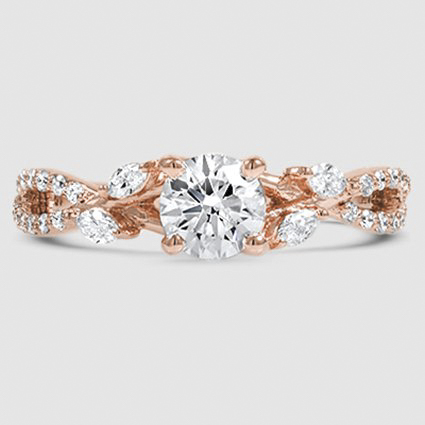 14K Rose Gold luxe willow 
