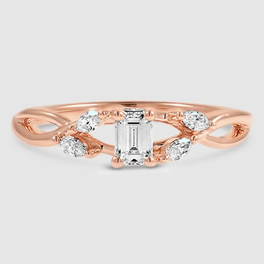 14K Rose Gold willow 
