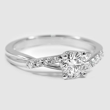 18K White Gold chamise 