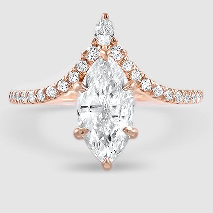 14K Rose Gold nouveau 
