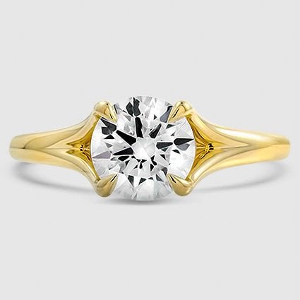 18K Yellow Gold reverie solitaire 