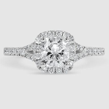 18K White Gold joy half-coverage 