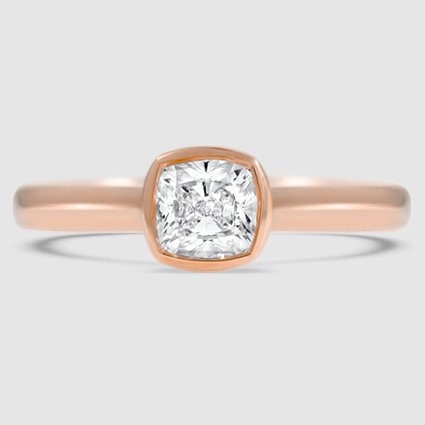 14K Rose Gold luna 2mm bezel 