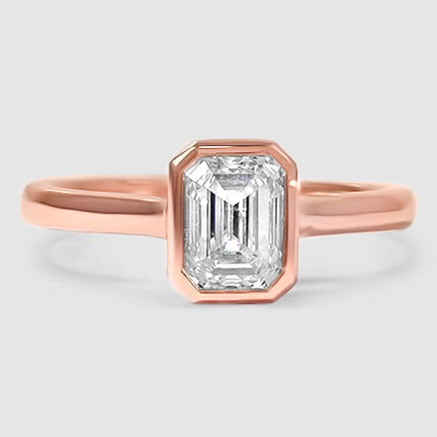 14K Rose Gold luna 2mm bezel 