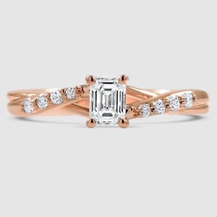 14K Rose Gold chamise 
