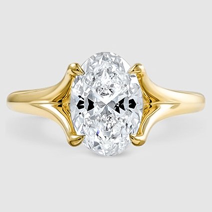 18K Yellow Gold reverie solitaire 