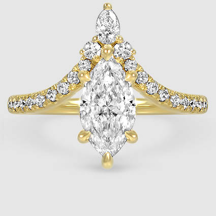 18K Yellow Gold nouveau 