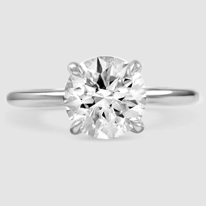 Platinum elodie 1.8mm solitaire 