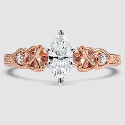 14K Rose Gold aberdeen celtic 