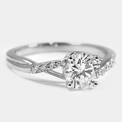 18K White Gold chamise 