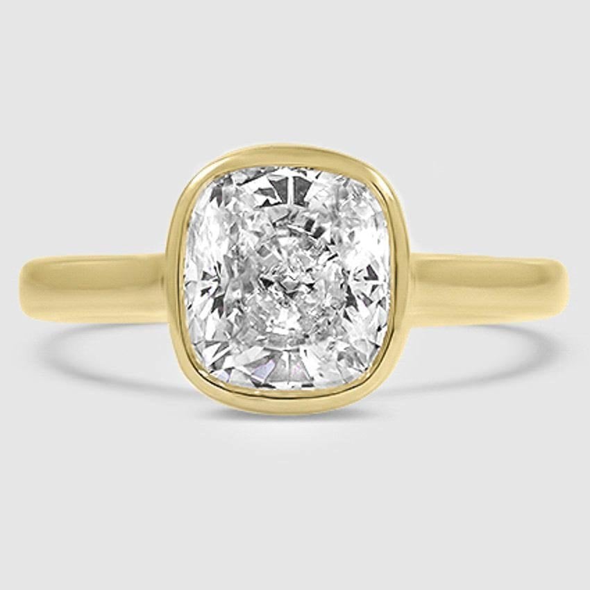 18K Yellow Gold luna 2mm bezel 
