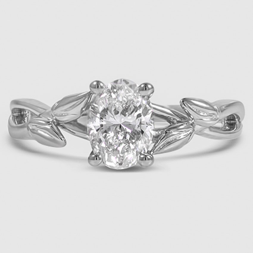 Platinum budding willow solitaire 