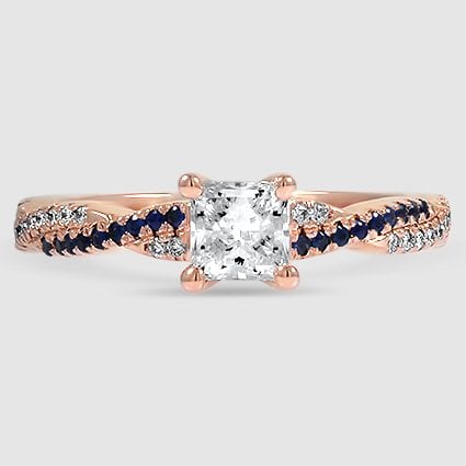 14K Rose Gold petite luxe twisted vine 
