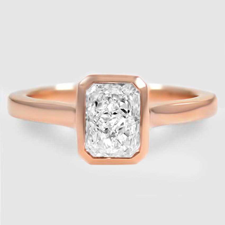 14K Rose Gold luna 2mm bezel 