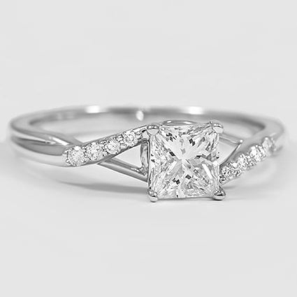 18K White Gold chamise 