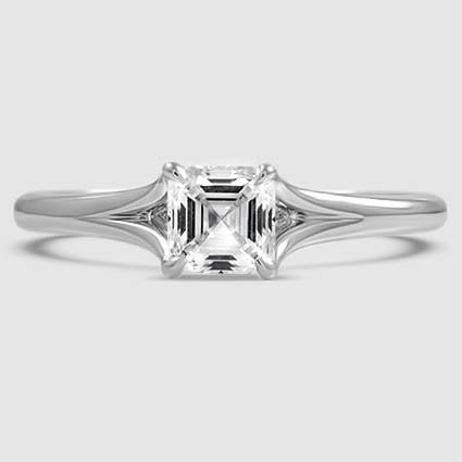 18K White Gold reverie solitaire 
