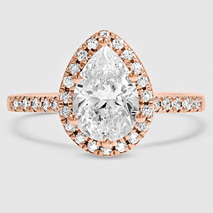 14K Rose Gold odessa halo 