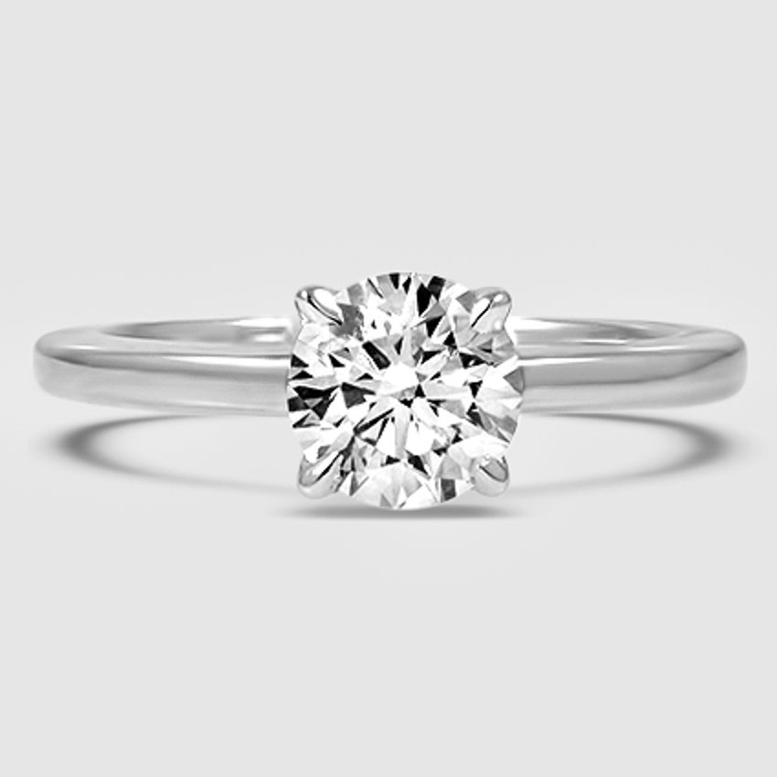 18K White Gold elodie 1.8mm solitaire 