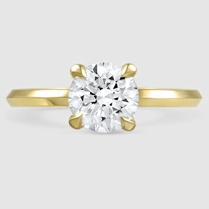 18K Yellow Gold hazel solitaire 