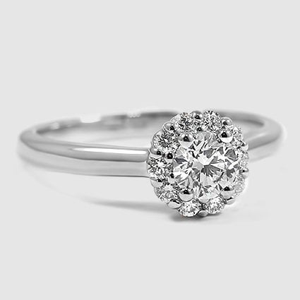 Platinum lotus flower halo 