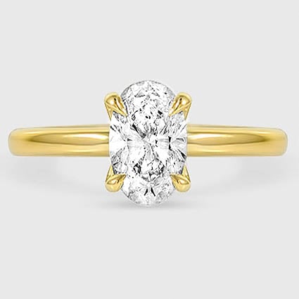 18K Yellow Gold elodie 1.8mm solitaire 