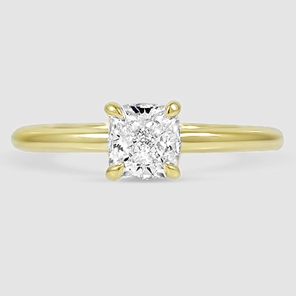 18K Yellow Gold elodie 1.8mm solitaire 