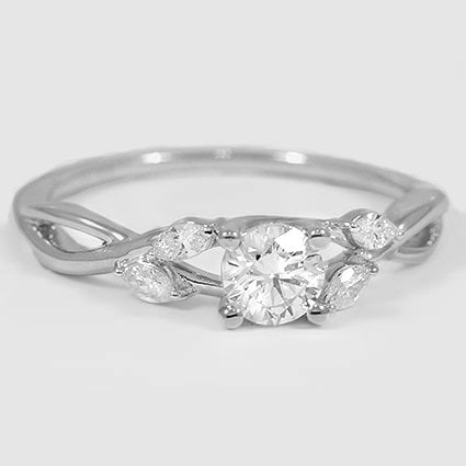 18K White Gold willow 