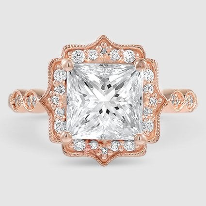 Product ID 2126898 14K Rose Gold cadenza halo 