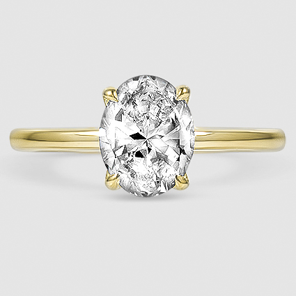 18K Yellow Gold elodie 1.8mm solitaire 