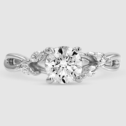 18K White Gold willow 